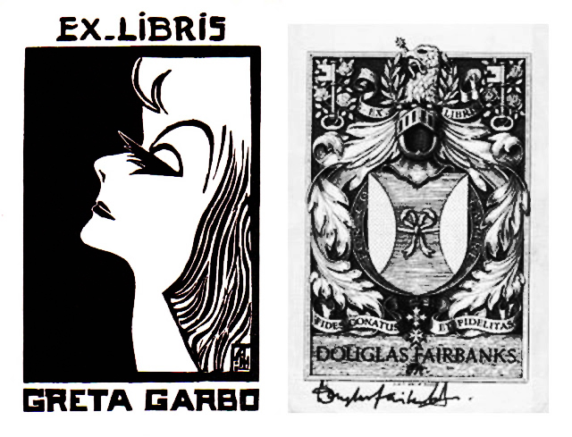 BLOG IMG Ex Libris Greta Garbo y Douglas Fairbanks Jr.