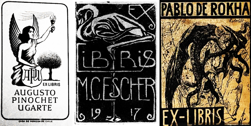 BLOG IMG Ex Libris Pinochet Escher Rokha
